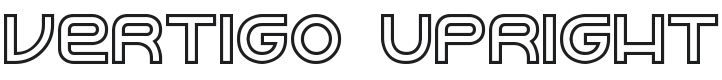 Vertigo Upright BRK Font Preview