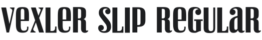Vexler Slip Font Preview