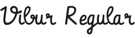 Vibur Font Preview