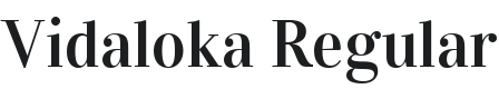 Vidaloka Font Preview