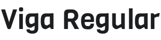 Viga Font Preview