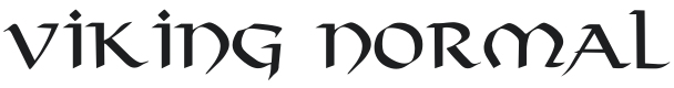 Viking Font Preview