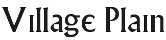 Village Font Preview
