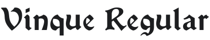 Vinque Font Preview