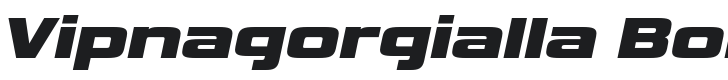 Vipnagorgialla Bold Italic Font Preview