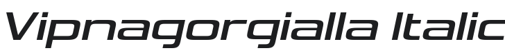 Vipnagorgialla Italic Font Preview