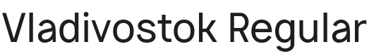 Vladivostok Font Preview