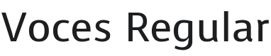 Voces Font Preview