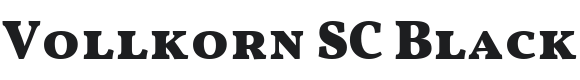 Vollkorn SC Black Font Preview