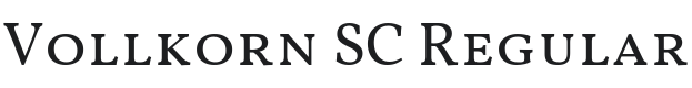 Vollkorn SC Font Preview