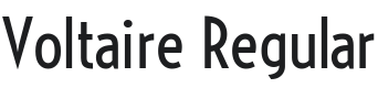 Voltaire Font Preview