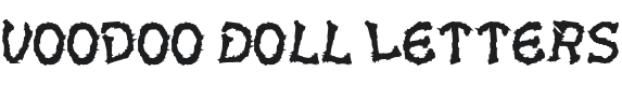 Voodoo Doll Letters Font Preview