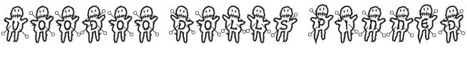 Voodoo Dolls Pinned Font Preview