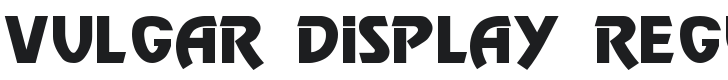 Vulgar Display Font Preview