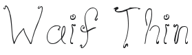 Waif Thin Font Preview