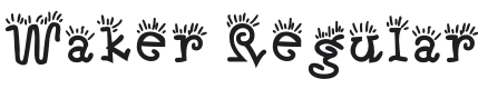 Waker Font Preview