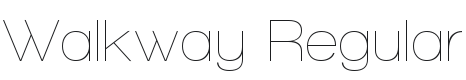 Walkway Font Preview