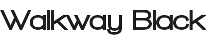 Walkway Black Font Preview