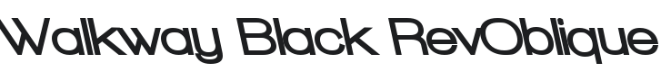 Walkway Black RevOblique Font Preview