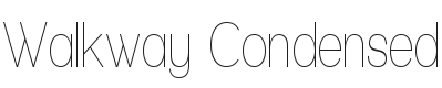 Walkway Condensed Font Preview