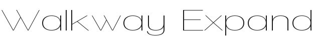 Walkway Expand Font Preview
