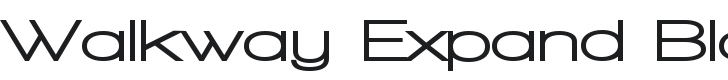 Walkway Expand Black Font Preview