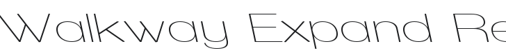 Walkway Expand RevOblique Font Preview