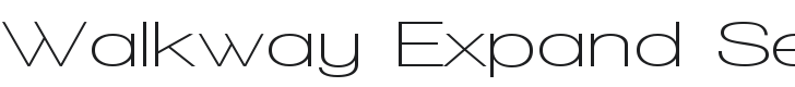Walkway Expand SemiBold Font Preview