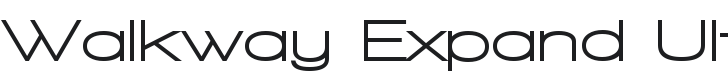 Walkway Expand UltraBold Font Preview