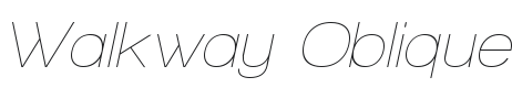 Walkway Oblique Font Preview