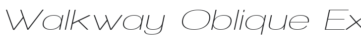 Walkway Oblique Expand Font Preview