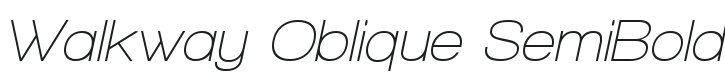 Walkway Oblique SemiBold Font Preview