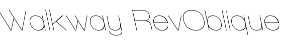 Walkway RevOblique Font Preview