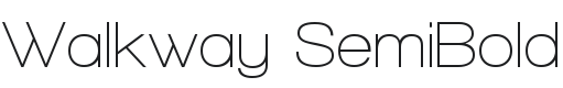Walkway SemiBold Font Preview