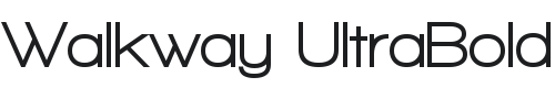 Walkway UltraBold Font Preview
