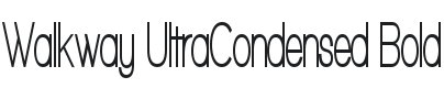 Walkway UltraCondensed Bold Font Preview