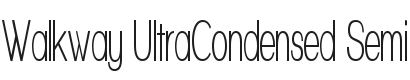 Walkway UltraCondensed Semi Font Preview