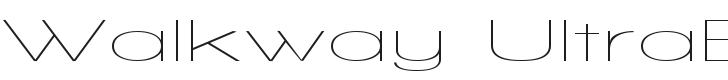 Walkway UltraExpand Font Preview