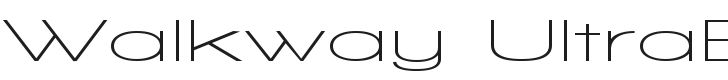 Walkway UltraExpand SemiBold Font Preview