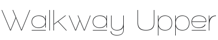 Walkway Upper Font Preview