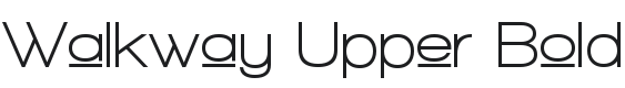 Walkway Upper Bold Font Preview