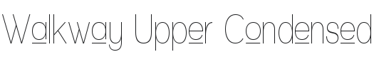 Walkway Upper Condensed Font Preview