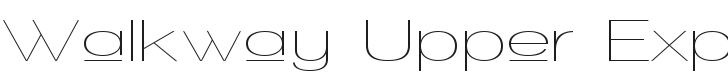 Walkway Upper Expand Font Preview