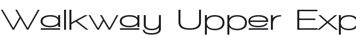 Walkway Upper Expand Bold Font Preview