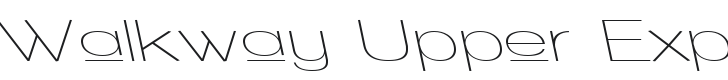 Walkway Upper Expand RevOb Font Preview