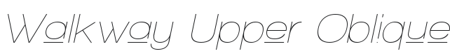 Walkway Upper Oblique Font Preview