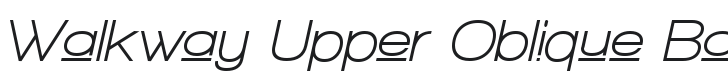 Walkway Upper Oblique Bold Font Preview