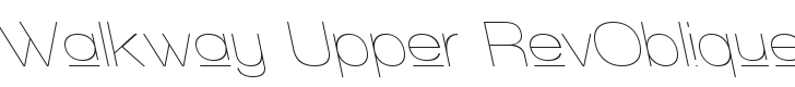 Walkway Upper RevOblique Font Preview