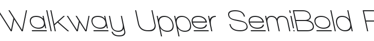 Walkway Upper SemiBold RevObl Font Preview