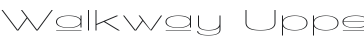 Walkway Upper UltraExpand Font Preview